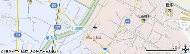 香川県三豊市豊中町本山甲582周辺の地図