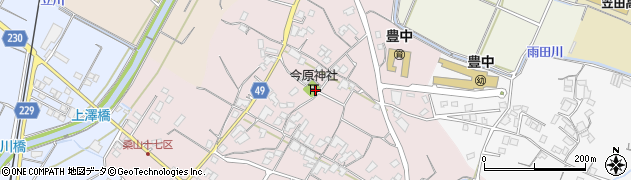 香川県三豊市豊中町本山甲382周辺の地図