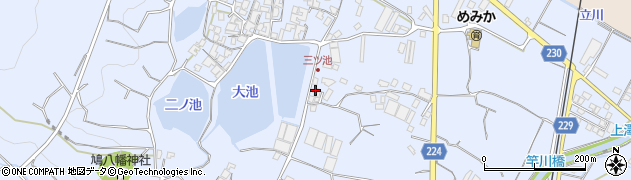 香川県三豊市豊中町岡本520周辺の地図