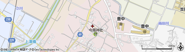 香川県三豊市豊中町本山甲413周辺の地図