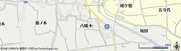 徳島県鳴門市大麻町板東（八幡）周辺の地図