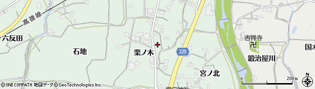 徳島県鳴門市大麻町桧（栗ノ木）周辺の地図