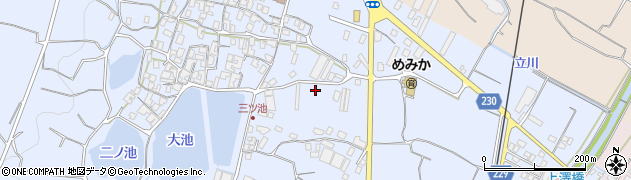 香川県三豊市豊中町岡本周辺の地図