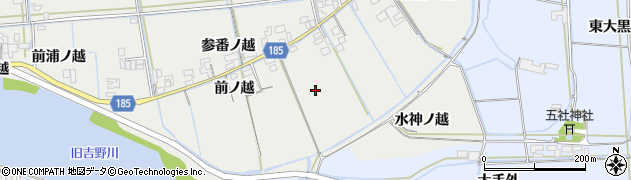 徳島県鳴門市大津町徳長（前ノ越）周辺の地図