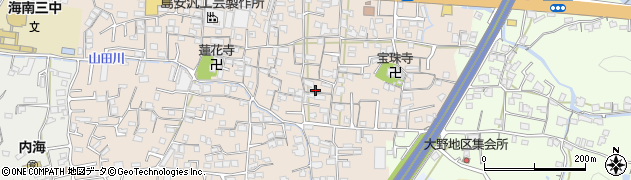 和歌山県海南市大野中周辺の地図