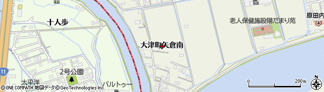 徳島県鳴門市大津町矢倉（南）周辺の地図