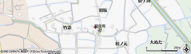 徳島県鳴門市大麻町松村（羽坂）周辺の地図