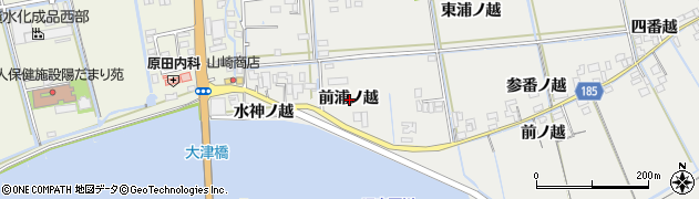 徳島県鳴門市大津町徳長（前浦ノ越）周辺の地図