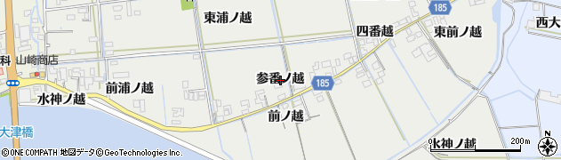 徳島県鳴門市大津町徳長（参番ノ越）周辺の地図