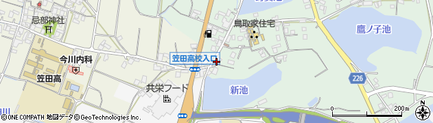 香川県三豊市豊中町笠田竹田1周辺の地図