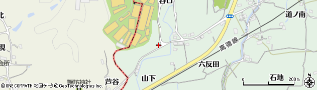 徳島県鳴門市大麻町桧（谷口）周辺の地図