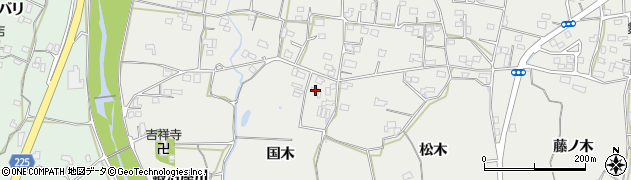 徳島県鳴門市大麻町板東国木周辺の地図