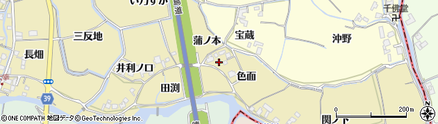 徳島県鳴門市大津町大幸色面周辺の地図