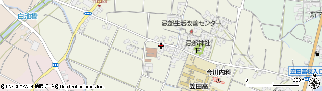 香川県三豊市豊中町笠田竹田436周辺の地図