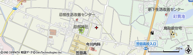 香川県三豊市豊中町笠田竹田88周辺の地図