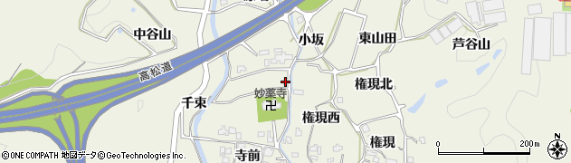 徳島県板野町（板野郡）川端（医王院）周辺の地図