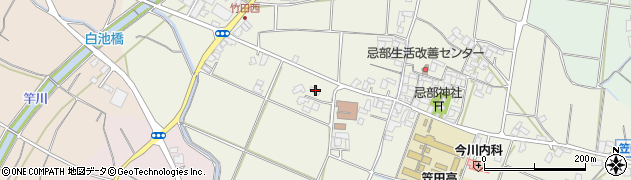 香川県三豊市豊中町笠田竹田521周辺の地図