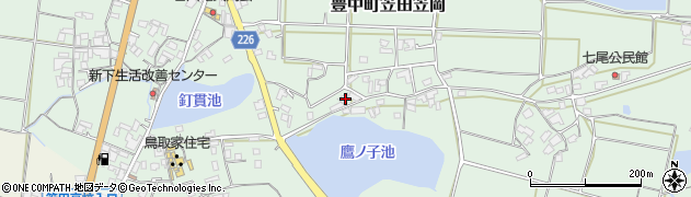 香川県三豊市豊中町笠田笠岡1696-1周辺の地図