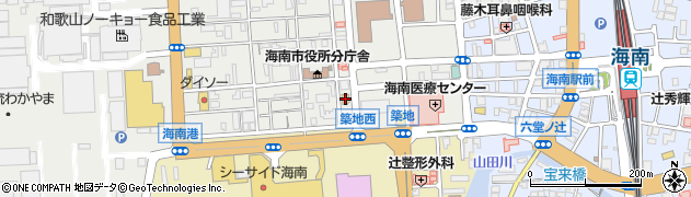 デイリーヤマザキ海南日方店周辺の地図