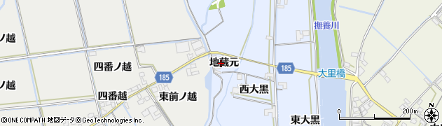 徳島県鳴門市大津町長江（地蔵元）周辺の地図