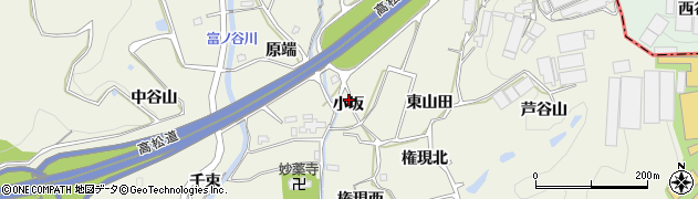 徳島県板野町（板野郡）川端（小坂）周辺の地図