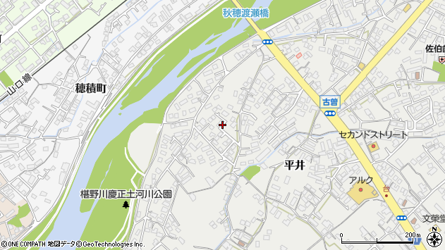〒753-0831 山口県山口市平井の地図