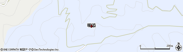 和歌山県紀美野町（海草郡）明添周辺の地図