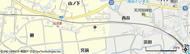徳島県鳴門市大麻町萩原宮前周辺の地図