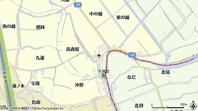 〒772-0043 徳島県鳴門市大津町段関の地図