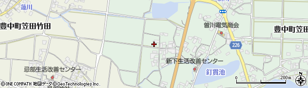 香川県三豊市豊中町笠田笠岡2015周辺の地図