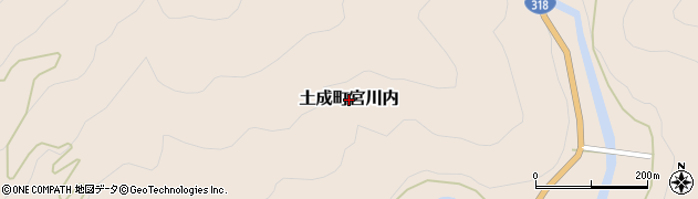 徳島県阿波市土成町宮川内周辺の地図