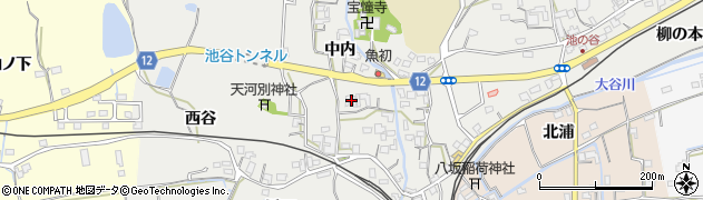 徳島県鳴門市大麻町池谷中内周辺の地図