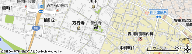 佛性寺周辺の地図