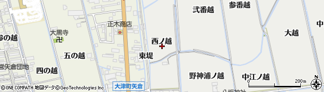 徳島県鳴門市大津町徳長（西ノ越）周辺の地図