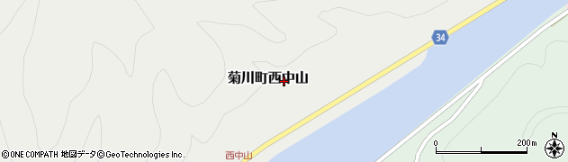 山口県下関市菊川町大字西中山周辺の地図