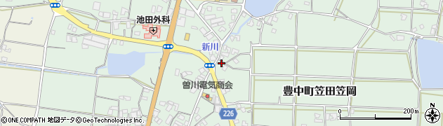 香川県三豊市豊中町笠田笠岡1631周辺の地図