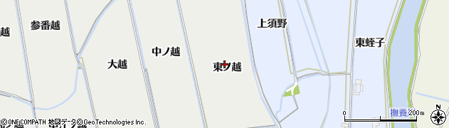 徳島県鳴門市大津町徳長（東ノ越）周辺の地図