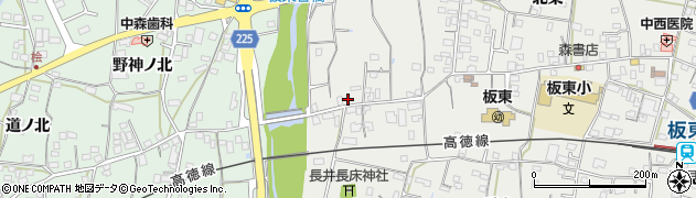 徳島新聞板東専売所周辺の地図