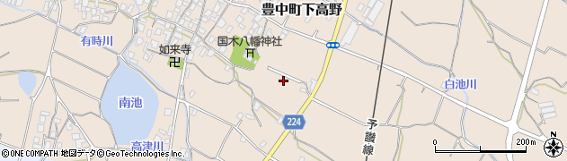 香川県三豊市豊中町下高野1348周辺の地図