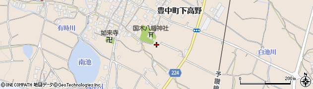 香川県三豊市豊中町下高野1349周辺の地図