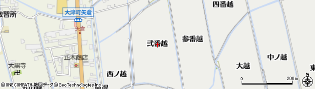 徳島県鳴門市大津町徳長（弐番越）周辺の地図