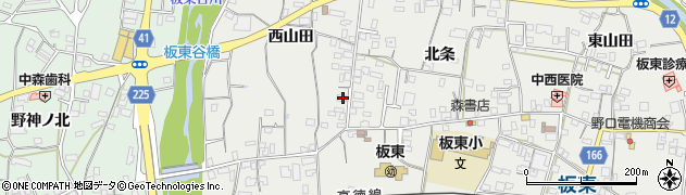 徳島県鳴門市大麻町板東西山田9周辺の地図