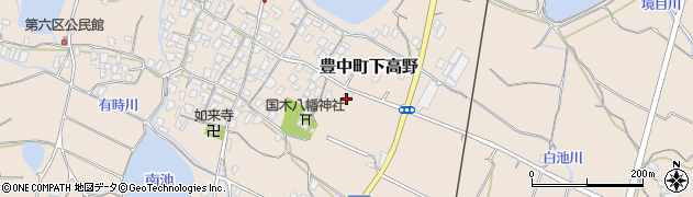 香川県三豊市豊中町下高野1466周辺の地図