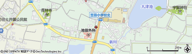 香川県三豊市豊中町笠田笠岡2150周辺の地図