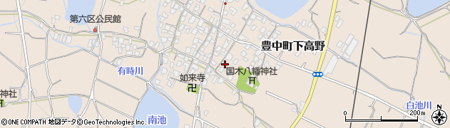 香川県三豊市豊中町下高野1437-1周辺の地図