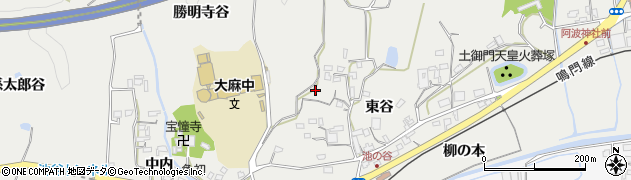徳島県鳴門市大麻町池谷（助ケ谷）周辺の地図