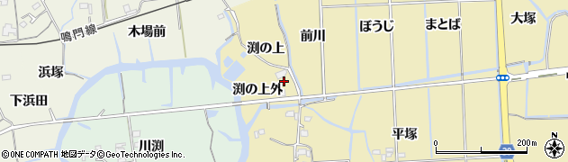 徳島県鳴門市大津町大幸渕の上周辺の地図