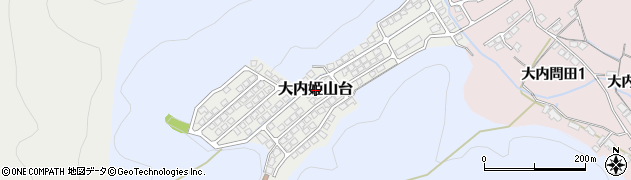 山口県山口市大内姫山台周辺の地図