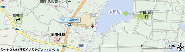 香川県三豊市豊中町笠田笠岡2193周辺の地図