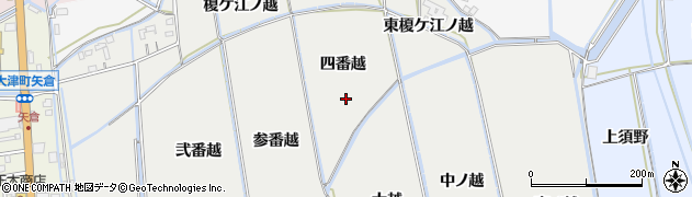 徳島県鳴門市大津町徳長四番越周辺の地図